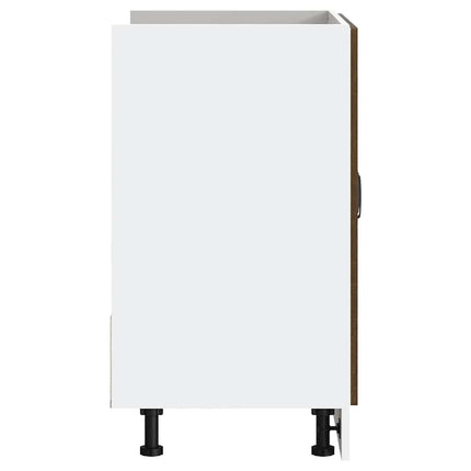Diskbänk underskåp Kalmar brun ek 80x46x81,5 cm konstruerat trä