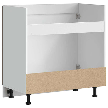 Diskbänk underskåp Kalmar brun ek 80x46x81,5 cm konstruerat trä