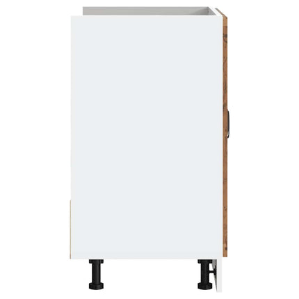 Diskbänk underskåp åldrat trä 80x46x81,5 cm konstruerat trä