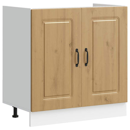 Diskbänk underskåp artisan ek 80x46x81,5 cm konstruerat trä