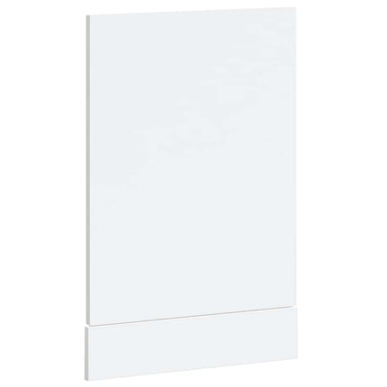 Diskmaskinspanel högglans vit 45x1,5x57 cm konstruerat trä