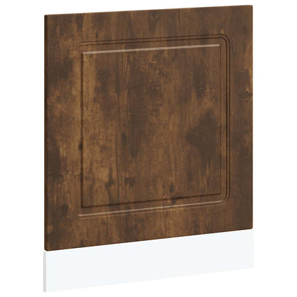 Diskmaskinspanel rökfärgad ek 60x1,5x57 cm konstruerat trä