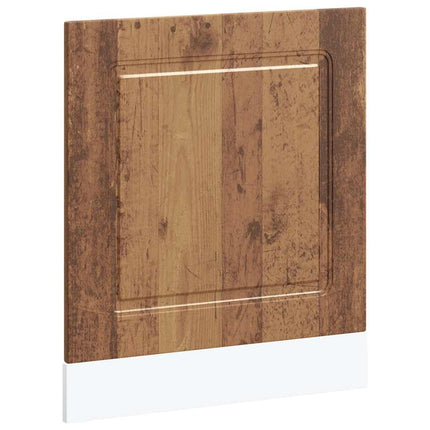 Diskmaskinspanel Kalmar åldrat trä 60x1,5x57 cm konstruerat trä