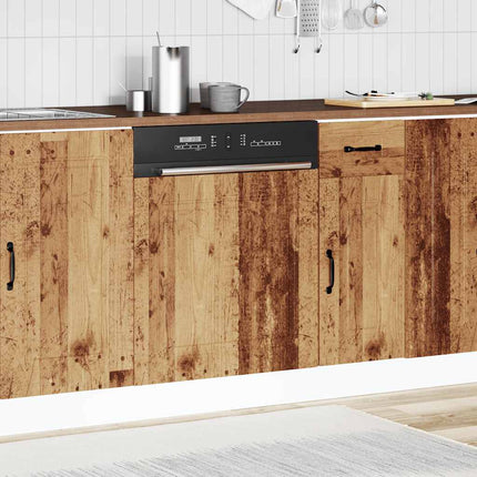 Diskmaskinspanel Kalmar åldrat trä 60x1,5x57 cm konstruerat trä