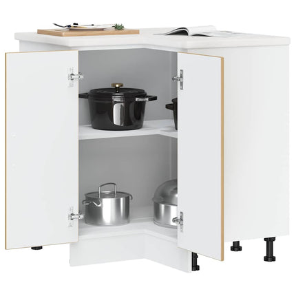 Hörnbasskåp för kök Lucca artisan ek konstruerat trä