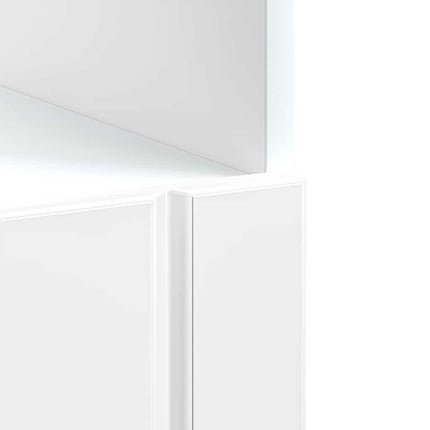 Ugnsskåp Lucca högglans vit konstruerat trä