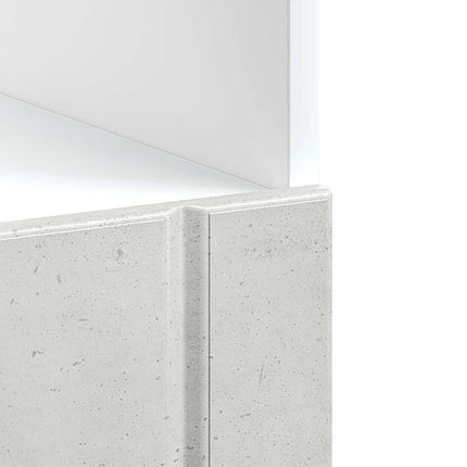 Ugnsskåp Lucca betonggrå konstruerat trä