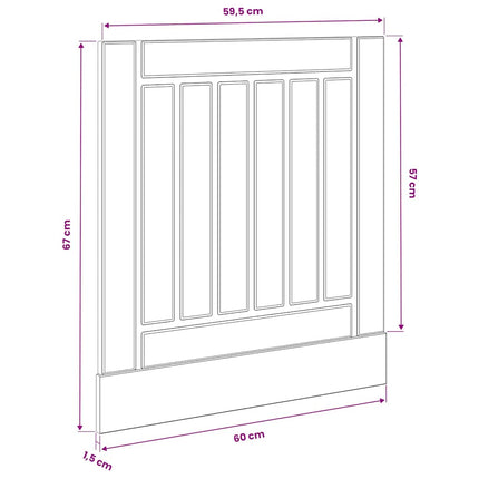 Diskmaskinspanel Lucca artisan ek konstruerat trä