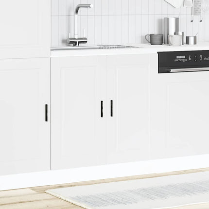 Diskbänk underskåp Porto svart 80x46x81,5 cm konstruerat trä