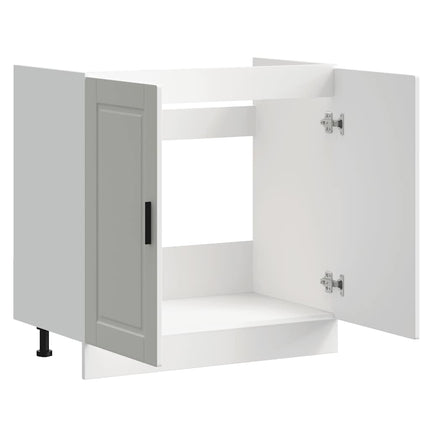 Diskbänk underskåp högglans vit 80x46x81,5 cm konstruerat trä