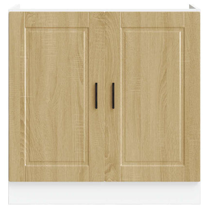 Diskbänk underskåp sonoma-ek 80x46x81,5 cm konstruerat trä