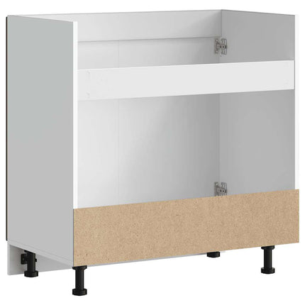 Diskbänk underskåp Porto brun ek 80x46x81,5 cm konstruerat trä