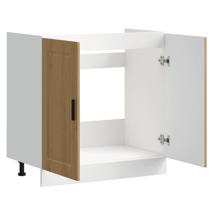 Diskbänk underskåp artisan ek 80x46x81,5 cm konstruerat trä