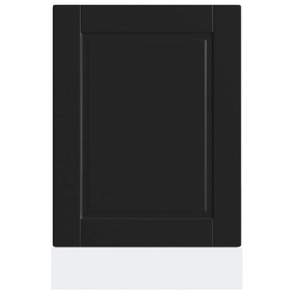 Diskmaskinspanel Porto svart 45x1,5x57 cm konstruerat trä