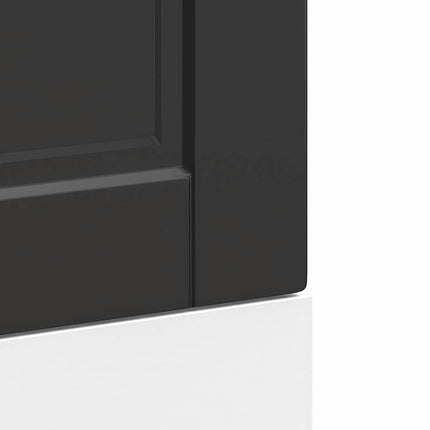 Diskmaskinspanel Porto svart 45x1,5x57 cm konstruerat trä
