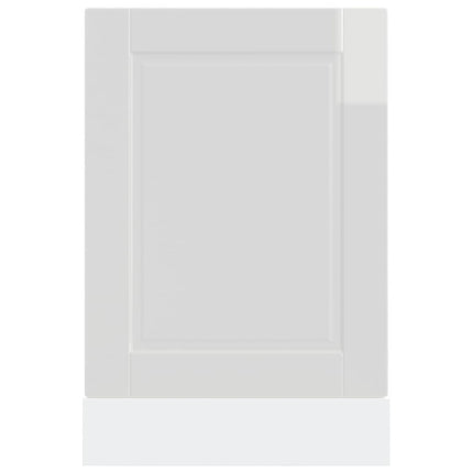 Diskmaskinspanel Porto högglans vit 45x1,5x57cm konstruerat trä