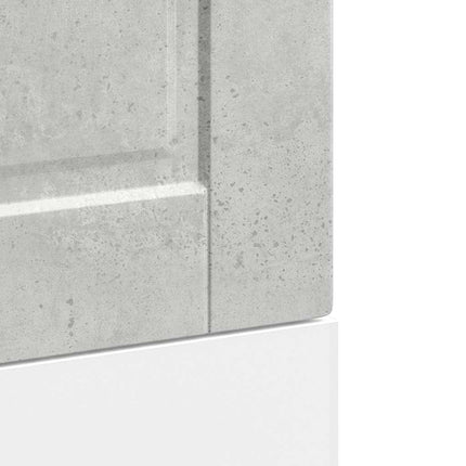 Diskmaskinspanel Porto betonggrå 45x1,5x57 cm konstruerat trä