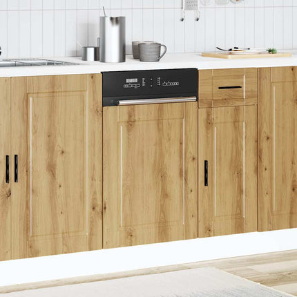 Diskmaskinspanel Porto artisan ek 45x1,5x57 cm konstruerat trä