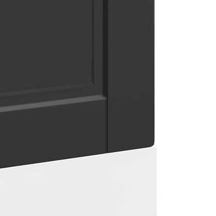 Diskmaskinspanel Porto svart 60x1,5x57 cm konstruerat trä