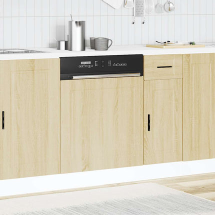Diskmaskinspanel Porto sonoma-ek 60x1,5x57 cm konstruerat trä