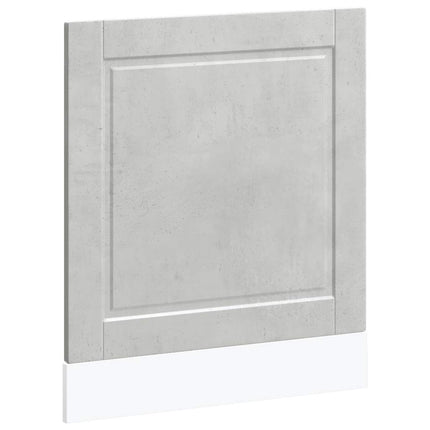 Diskmaskinspanel Porto betonggrå 60x1,5x57 cm konstruerat trä