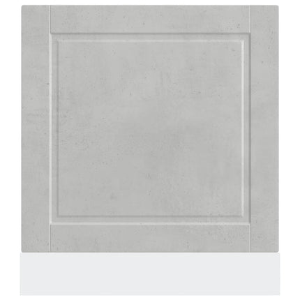Diskmaskinspanel Porto betonggrå 60x1,5x57 cm konstruerat trä