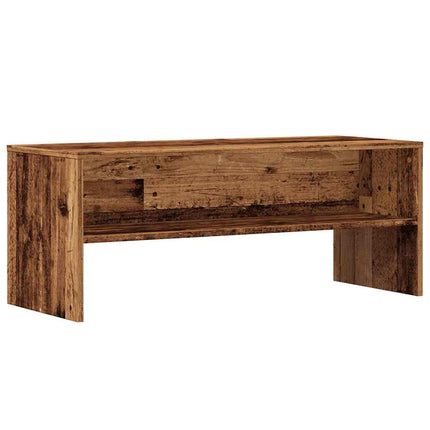 TV-bänk åldrat trä 100x40x40 cm konstruerat trä
