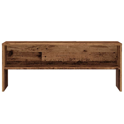 TV-bänk åldrat trä 100x40x40 cm konstruerat trä