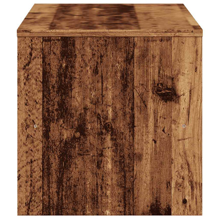 TV-bänk åldrat trä 100x40x40 cm konstruerat trä