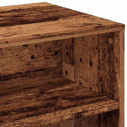 TV-bänk åldrat trä 100x40x40 cm konstruerat trä