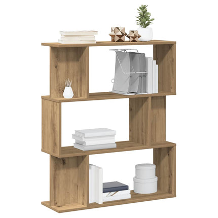 Bokhylla artisan ek 80x24x96 cm konstruerat trä