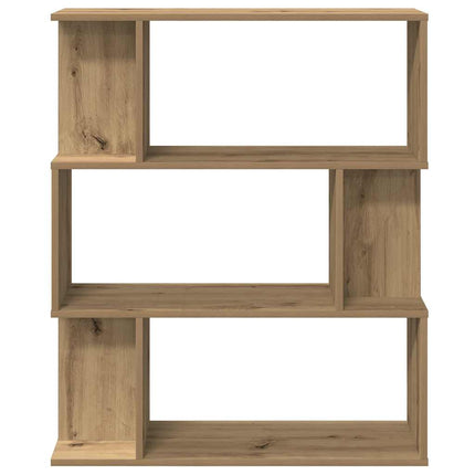 Bokhylla artisan ek 80x24x96 cm konstruerat trä