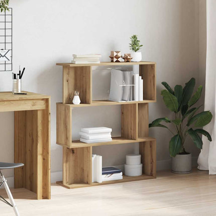Bokhylla artisan ek 80x24x96 cm konstruerat trä