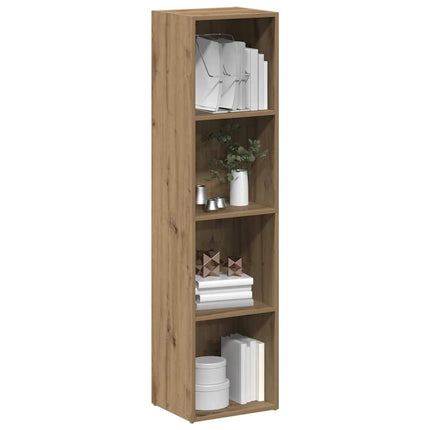Bokhylla artisan ek 36x30x143 cm konstruerat trä