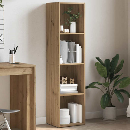 Bokhylla artisan ek 36x30x143 cm konstruerat trä