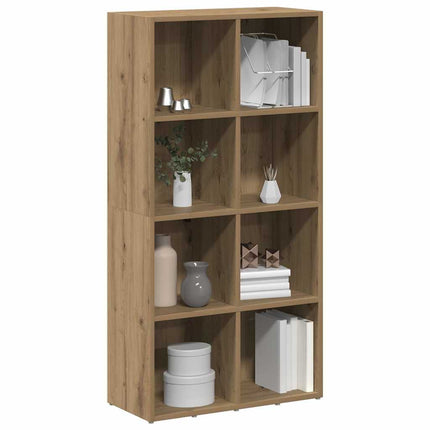Bokhylla artisan ek 66x30x130 cm konstruerat trä