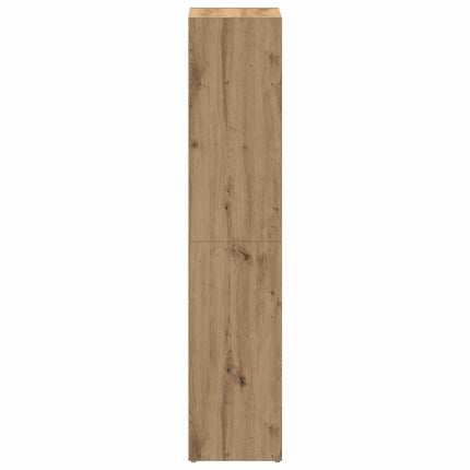 Bokhylla artisan ek 66x30x130 cm konstruerat trä