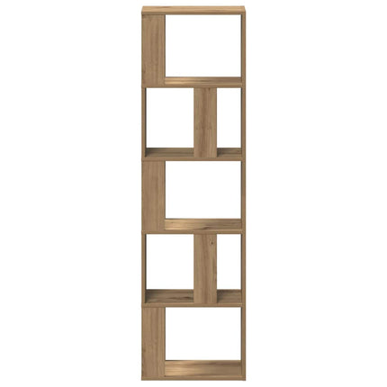 Bokhylla artisan ek 45x24x159 cm konstruerat trä
