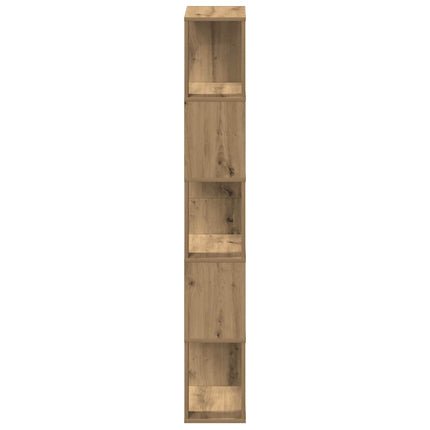 Bokhylla artisan ek 45x24x159 cm konstruerat trä
