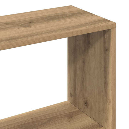 Bokhylla artisan ek 45x24x159 cm konstruerat trä