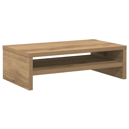 Skärmställ hantverksmässig ek 42x24x13 cm konstruerat trä