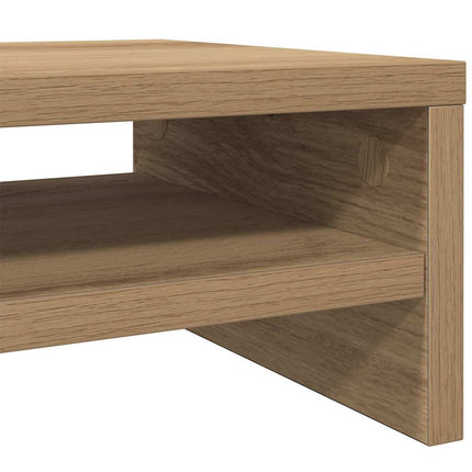 Skärmställ hantverksmässig ek 42x24x13 cm konstruerat trä