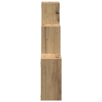 Vägghyllor kub artisan ek 68x15x68 cm konstruerat trä