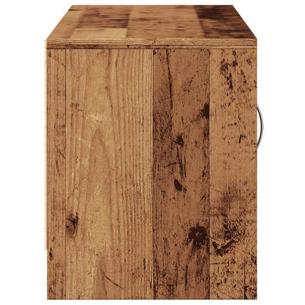 Tv-bänk åldrat trä 102x30x37,5 cm konstruerat trä