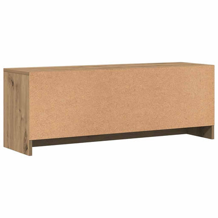 Tv-bänk ek 102x30x37,5 cm konstruerat trä