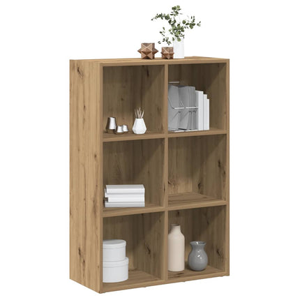 Bokskåp/skänk hantverksmässig ek 66x30x98 cm konstruerat trä