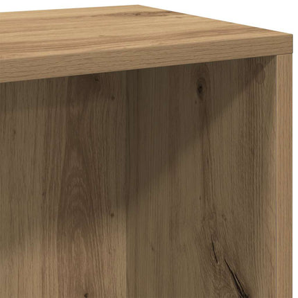 Bokskåp/skänk hantverksmässig ek 66x30x98 cm konstruerat trä