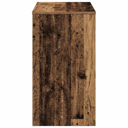 Skrivbord åldrat trä 90x40x72 cm konstruerat trä