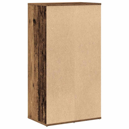 Skohylla åldrat trä 54x34x100,5 cm konstruerat trä