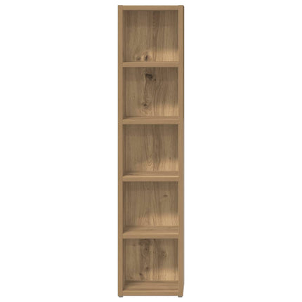 CD-hyllor 2 st artisian ek 21x16x93,5 cm konstruerat trä